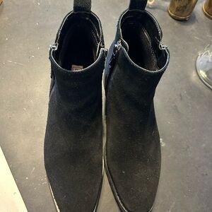 Blondo Black Suede Ankle Booties